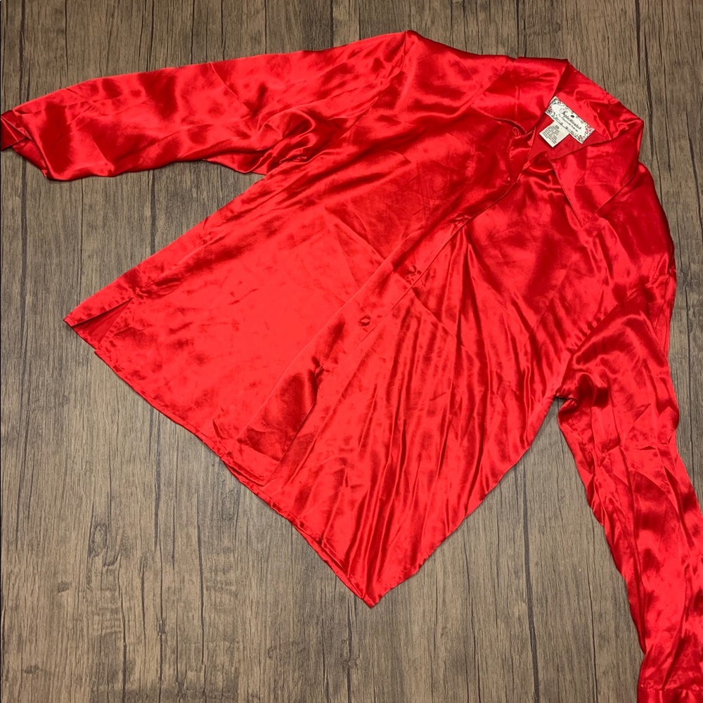 Vintage Jonathan Martin 100% Silk Button Down